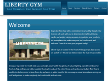 Tablet Screenshot of libertygym.com